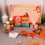 Click Pujan Mangal Hanuman Puja Kit - Dhoop, Chandan, Gangajal, Moli | Divine Samagri Box