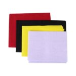 Click Pujan Vastra - Red Plain Small (Set of 3) | Pooja Aasan for God Idol, Mandir, Ganesh Baithak