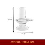 Click Pujan 3.5 Inch Transparent Shivling | Mahadev Idol for Home Temple | Handcrafted Lord Shiva Lingam for Pooja & Blessings - Image 3