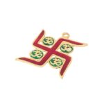 Click Pujan Swastik Hanging | Main Door Vastu Decor | Auspicious Pooja Item for Diwali, Navratri - Image 2