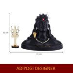 Click Pujan Adi Yogi Shiva Statue with Trishul - Car Dashboard Idol for Pooja, Shivratri Gift, Home; Office Decor - Image 2