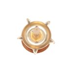 Click Pujan Deepak - 2 No. Metal 5 Mukhi Standing Deepak for Puja, Mandir, Diwali Decoration - Image 2
