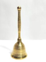 Click Pujan Brass Pooja Bell (Regular) for Arti Prayer | Temple Home Mandir Diwali Decoration | Spiritual Gift