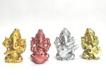 Click Pujan Musical Ganesh - Set of 4 | Idol for Car Dashboard,Home Decor, Ganesh Murti Showpiece Gift - Car Dashboard Accessories Idols - Diwali Decoration Items for Home Decor- Diwali Gift