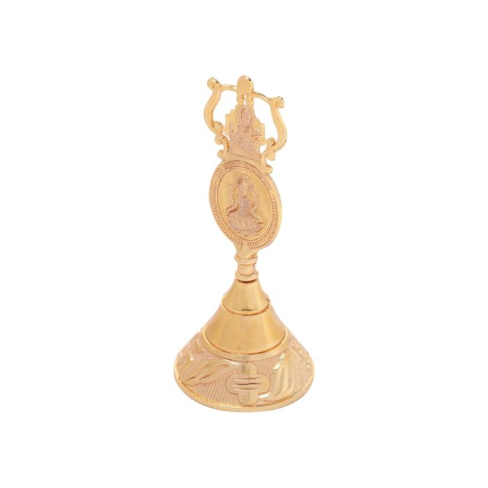 Click Pujan Ghanti - Lakshmi Ganesh Puja Bell | Vedic Ghanti for Worship & Rituals - Image 1