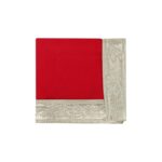 Click Pujan Red Velvet Pooja Aasan Cloth - 9x9 (Set of 2) | Chowki Kapda for Mandir & Home Temple - Image 3