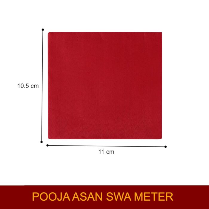 Click Pujan Vastra - White Plain Small Set of 3 | Pooja Aasan for God Idol, Mandir, Ganesh Baithak - Image 3