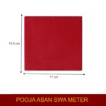 Click Pujan Vastra - Black Plain Small Set of 3 | Pooja Aasan for God Idol, Temple, Mandir, Ganesh Baithak - Image 3