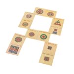 Click Pujan Negativity Removal Yantra - Set of 5 | Gold Plated Complete Yantra Set for Vastu| Sacred Navgrah, Durga, Shani, bhairav & Hanuman Yantra for Temple, Office, Meditation