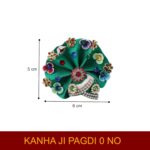 Click Pujan Kanha Mukut - 2 No. Floral Crown for Bal Gopal, Krishna Ji | Set of 2 | Handmade Shringar for Janmashtami Puja - Image 4