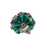 Click Pujan Kanha Mukut - 2 No. Floral Crown for Bal Gopal, Krishna Ji | Set of 2 | Handmade Shringar for Janmashtami Puja