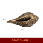 Click Pujan Brass Shankh with Ganesha Carving - Temple & Home Decor Showpiece - Image 4