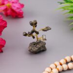 Click Pujan Pyrite Tree - Money Stone for Wealth, Confidence, Vastu Correction, Positive Energy, Reiki Healing and Good Luck | Spiritual Healing Energy Tree for Positive Vibrations