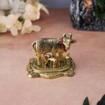 Click Pujan Vastu Kamdhenu Cow with Calf Idol | Golden Plated | Excellent Vastu Correction Remedy for Financial Problems | Wedding & Housewarming Gift