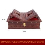 Click Pujan Book Stand + Box | Holder for Ramayan, Gita, Guru Granth Sahib | Foldable Home Temple Decor & Gift - Image 5