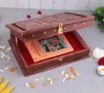 Click Pujan Book Stand + Box | Holder for Ramayan, Gita, Guru Granth Sahib | Foldable Home Temple Decor & Gift - Image 3