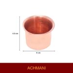 Click Pujan Aachmani - Copper Regular | Jal Patra with Achmani Spoon Set for Poojan Purpose | Traditional Religious Water Pot with Spoon for Spiritual Use - Image 5