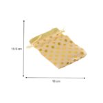 Click Pujan Pouches - Polka Dot - 6x5 (Set of 5) | Drawstring Bags Pouches Potli For Gift Wedding & Jewelry Packaging Bridal Party Favors For Women - Image 3