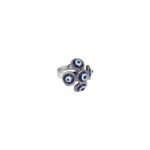 Click Pujan Evil Eye Ring | Adjustable Metal Finish negativity protection Ring for Men and Women | Attracts Wealth, Abundance, and Protection | Spiritual Jewellery - Image 2