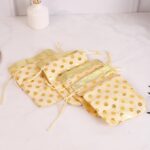 Click Pujan Pouches - Polka Dot - 6x5 (Set of 5) | Drawstring Bags Pouches Potli For Gift Wedding & Jewelry Packaging Bridal Party Favors For Women - Image 4