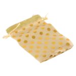 Click Pujan Pouches - Polka Dot - 6x5 (Set of 5) | Drawstring Bags Pouches Potli For Gift Wedding & Jewelry Packaging Bridal Party Favors For Women