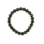 Click Pujan Natural Pyrite Crystal Bracelet | Unisex Stretchable Healing Stone Bracelet | for Wealth, Abundance, Confidence, Success, and Protection | Spiritual Energy Jewellery for Men and Women