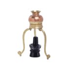 Click Pujan Traditional Jalhari for Shivling Abhishek | Handcrafted Metal Jal Patra | Stand for Daily Puja, Shivratri Rituals, and Temple Use