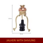 Click Pujan Traditional Jalhari for Shivling Abhishek | Handcrafted Metal Jal Patra | Stand for Daily Puja, Shivratri Rituals, and Temple Use - Image 4