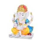 Click Pujan Ganesh Ji 8.5"- Poly Reg | Religious/Corporate Gifts Decorative Showpiece | Home/Office/Living Room/Decorative Items/Home Décor - Image 4
