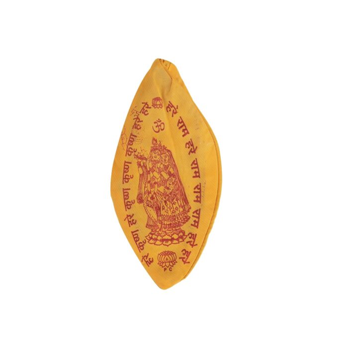 Click Pujan Hare Rama Hare Krishna Jap Mala Bag (Set of 2) | Cotton Japa Pouch with Lord Krishna Print | Ideal for Meditation, Bhajan, and Spiritual Chanting - Image 1