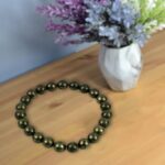 Click Pujan Natural Pyrite Crystal Bracelet | Unisex Stretchable Healing Stone Bracelet | for Wealth, Abundance, Confidence, Success, and Protection | Spiritual Energy Jewellery for Men and Women - Image 3