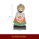Click Pujan Khatu Shyam – 5 Inch Brass Idol | Divine Decorative Showpiece for Home Temple, Office Desk, Living Room Décor | Ideal Spiritual and Corporate Gift - Image 5