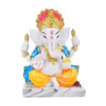 Click Pujan Ganesh Ji 8.5"- Poly Reg | Religious/Corporate Gifts Decorative Showpiece | Home/Office/Living Room/Decorative Items/Home Décor