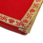 Click Pujan Red Cloth with Golden Border – 1 Meter | Pooja Chunri Fabric | Ideal for Temple, Home Mandir | Religious Rituals & Festive Decoration - Image 3