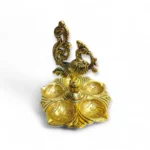 Click Pujan 5 Wick Diya Lamp - Traditional Multi-Wick Deepak | Auspicious Puja Item for Home Temple, Diwali & Festivals | Decorative Panchmukhi Deepam for Daily Worship - Image 2