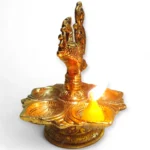 Click Pujan 5 Wick Diya Lamp - Traditional Multi-Wick Deepak | Auspicious Puja Item for Home Temple, Diwali & Festivals | Decorative Panchmukhi Deepam for Daily Worship - Image 5