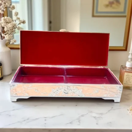 Click Pujan Designer Box - Resin - Decorative Storage Box Elegant Jewellery & Gift Box for Home Décor Multipurpose Item for Festivals & Gifting