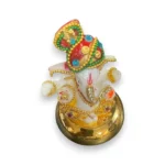 Click Pujan Ganesh Ji Idol with Aasan - Poly Resin - Auspicious Pooja Murti | Lord Ganesha Statue for Home Temple, Office & Mandir | Decorative Idol for Diwali, Ganesh Chaturthi & Daily Worship - Image 3