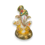Click Pujan Ganesh Ji Idol with Aasan - Poly Resin - Auspicious Pooja Murti | Lord Ganesha Statue for Home Temple, Office & Mandir | Decorative Idol for Diwali, Ganesh Chaturthi & Daily Worship - Image 4