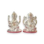 Click Pujan Ganesh Laxmi Idol - Resin - Auspicious Pooja Murti Lord Ganesha & Goddess Lakshmi Statue for Wealth, Prosperity & Blessings Decorative Idol for Home Temple & Diwali Puja - Image 3