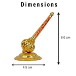 Click Pujan Hanuman Gada - Metal - Standing Bajrangbali Gada | Spiritual Pooja Item for Strength & Protection | Decorative Hanuman Ji Mace for Home Temple & Daily Worship - Image 3