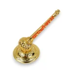 Click Pujan Hanuman Gada - Metal - Standing Bajrangbali Gada | Spiritual Pooja Item for Strength & Protection | Decorative Hanuman Ji Mace for Home Temple & Daily Worship - Image 4