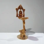 Click Pujan Maa Laxmi Deepak - Decorative Puja Diya on Elephant Base | Auspicious Oil Lamp for Home Temple, Diwali & Daily Worship | Traditional Deepak for Prosperity & Blessings - Image 2