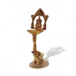 Click Pujan Maa Laxmi Deepak - Decorative Puja Diya on Elephant Base | Auspicious Oil Lamp for Home Temple, Diwali & Daily Worship | Traditional Deepak for Prosperity & Blessings - Image 5