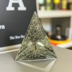 Click Pujan Pyrite Pyramid - Natural Stone - Vastu & Reiki Healing Crystal _ Energy Generator for Good Luck, Wealth & Protection _ Decorative Spiritual Item for Home & Office (2)