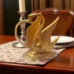 Click Pujan Swan Tissue Holder - Golden Metal Elegant Table Napkin Holder Decorative Dining & Kitchen Accessory Tissue Stand for Home, Office & Restaurants - Image 4