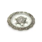 Click Pujan Tortoise Plate - Metal - Vastu & Pooja Item | Feng Shui Tortoise for Good Luck & Prosperity | Decorative Pujan Plate for Home Temple & Daily Rituals - Image 5