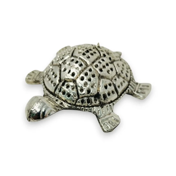 Click Pujan Tortoise Plate - Metal - Vastu & Pooja Item | Feng Shui Tortoise for Good Luck & Prosperity | Decorative Pujan Plate for Home Temple & Daily Rituals - Image 2