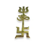Click Pujan Trishakti Trishul - Gold - Metal Small | Home Temple | Car Dashboard & Pujan | Small Trident for Shiv Bhakti | Mahadev Puja Item for Shivratri, Navratri and Daily Rituals - Image 4